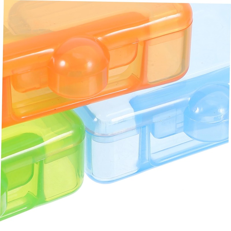 Hohopeti 3pcs Transparent Storage Box Set Clear Plastic Organizing Containers