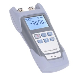 Handheld High Accuracy PON Power Meter Fiber Optic Cable Tester with LCD Display Supports EPON, GPON, XGPON, XGSPON, 10GEPON