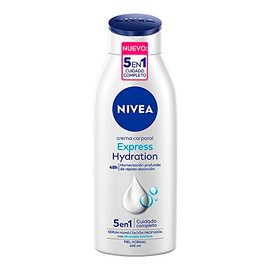 NIVEA Crema Corporal Humectante Express Hydration (400 ml) - 48 horas de Humectación Porfunda - Enriquecida con Minerales Marinos - Ideal para Piel No