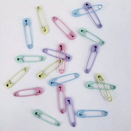 Creative Impressions 20 Mini Painted Safety Pins 5 Pastel Clrs Shower Birth Announcements Scrapbooks