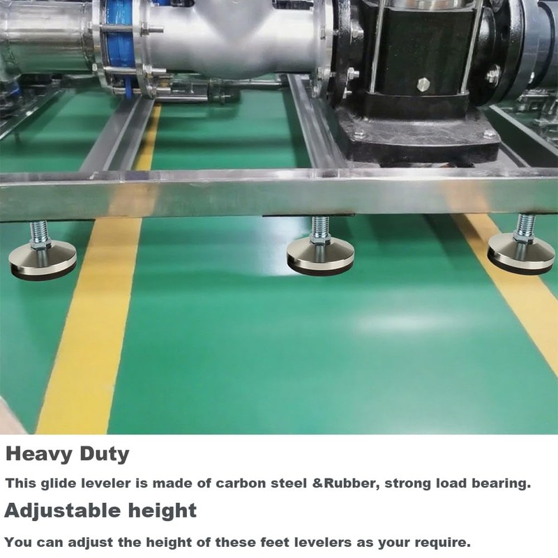 MUHOUZHINANG Heavy Duty Leveling Screw Leg,Leg Leveler 3.14" Dia Base,Adjustable