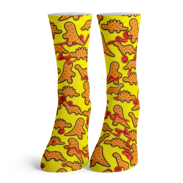 Function - Kids Cartoon Dinosaur Chicken Nuggets Yellow Pattern Youth