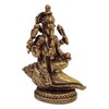 Purpledip Rare Miniature Brass Idol Ganesha On Conch Shankha: Collectible