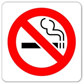 No Smoking Sign Vinyl Decal Bumper Sticker