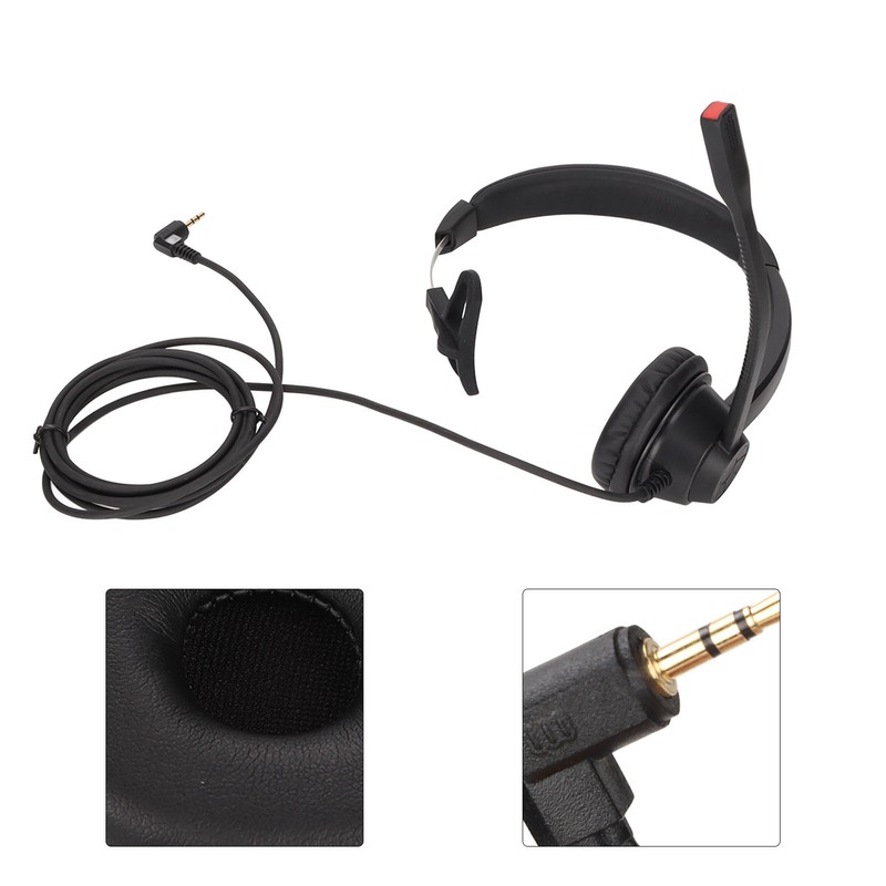 2.5mm Telephone Headset Noise Reduction Unilateral Elbow Plug Customer Service