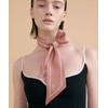 Abinafelr Abinafer Long Twilly Silk Scarf - Rose Quartz