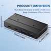EJAY 10Gbps Magnetic USB-C Hub, 4-Port USB 3.2 Gen2 Data