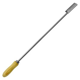 Veterinary Dental Float Tool, Adjustable Wood Handle, Stainless Steel, Ras Design (Straight, Wood/Stainless Steel, Adjusable)