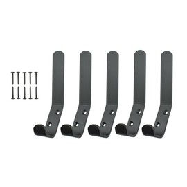 SISI UK Black Coated Double Hat and Coat Hanger Hooks Coat Rack Hooks Wall Mounted 5 Packs Wall Hooks for Hanging Clothes Coat Towel Rope Keys Hats Purse Wall Hangers for Kitchen Bathroom.