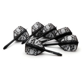 CUESOUL 6 Pieces ROST Integrated Dart Shaft and Flights,with exclusive pattern design