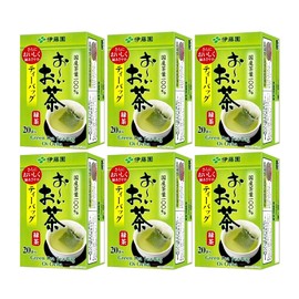 Japanese Green Tea Bags 40g, 20 Tea Bags x 6 Boxes