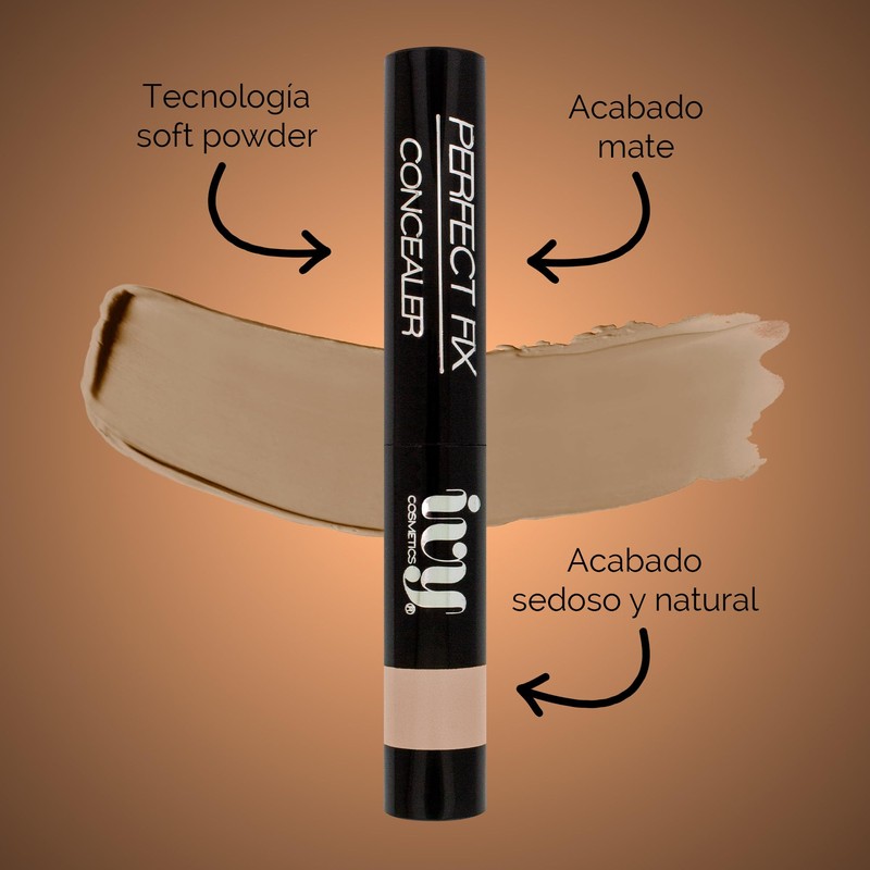 Set Maquillaje Corrector Perfect Fix Ivy + Rubor Liquido Bissu