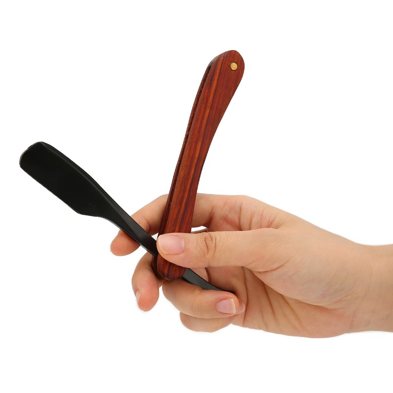 Old Fashioned Folding Barber Straight Edge Razor Rosewood Men's Shaving