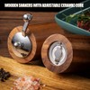 Acacia Wood Salt and Pepper Grinder Mills Sets,Wooden Shakers with
