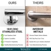 WingIts WGB6SS24 STANDARD Grab Bar, Concealed Mount, Satin Stainless Steel,