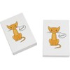 2 x 45mm 'Cat Says Meow!' Erasers/Rubbers (ER00043359)