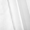 Bujasso White Linen Textured Semi Curtains 90 Inches Long Rod