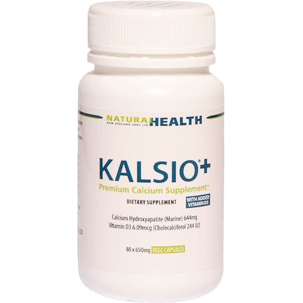Kalsio Fish Bone Calcium Vitamin D Magnesium Nutrient 80 Capsules / Kalsio 어골칼슘 비타민D 마그네슘영양제 80캡슐