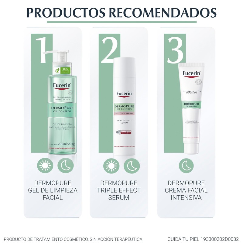 Eucerin Crema facial noche piel grasa, 40ml