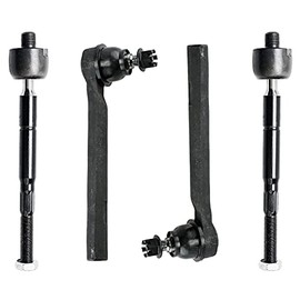 Detroit Axle - Front Inner and Outer Tie Rod Ends Replacement for 2005-2010 Honda Odyssey (Excluding Touring) - 4pc Set
