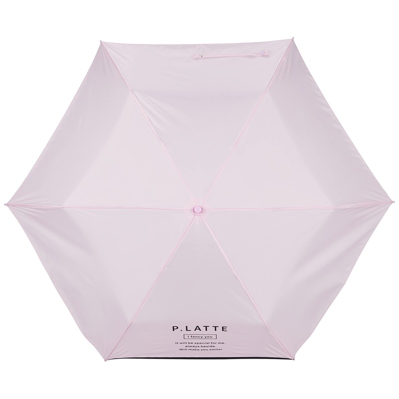 PINKLATTE 10002616 Muji Piping Folding Umbrella, 21.7 inches (55 cm),