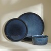 Stone Lain Eden 4-Piece Bowl Set Stoneware, Dark Blue