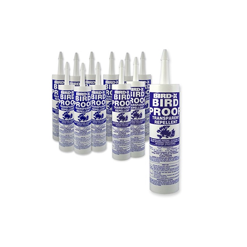 Bird-X Bird Proof Gel, Sticky and Transparent Clear Gel, Long-Lasting
