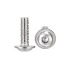 sourcing map Flanged Button Head Socket Cap Screws, M6*18mm Hex