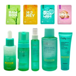 Kit Rutina Skin Care Ruby Rose Revitalizante Colágeno 9pz – Hidratación y Juventud para Todo Tipo de Piel