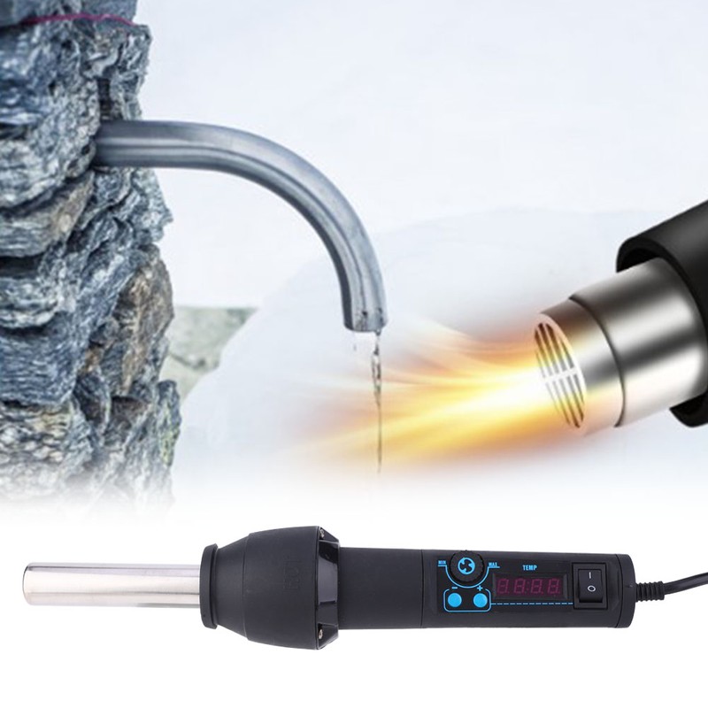 Digital Display Hot Air Gun Handheld Heat Gun Air Heater
