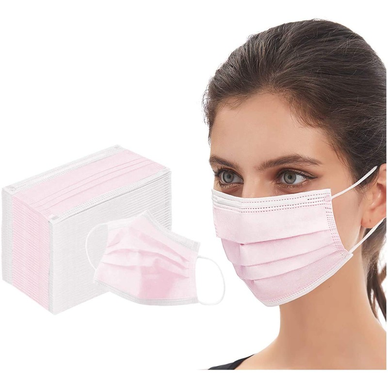 iCOOLIO Mouth and Nose Protection, Disposable Face Masks, Pack of