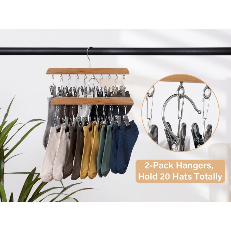 StorageWorks Hat Rack, Closet Organizer and Storage for Baseball Caps,Set