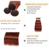 Reddish Brown Straight Bundles Human Hair 22 24 26 Inch