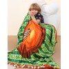 Vicimi Football Blanket for Boys Double Sided Pattern Throw Soft