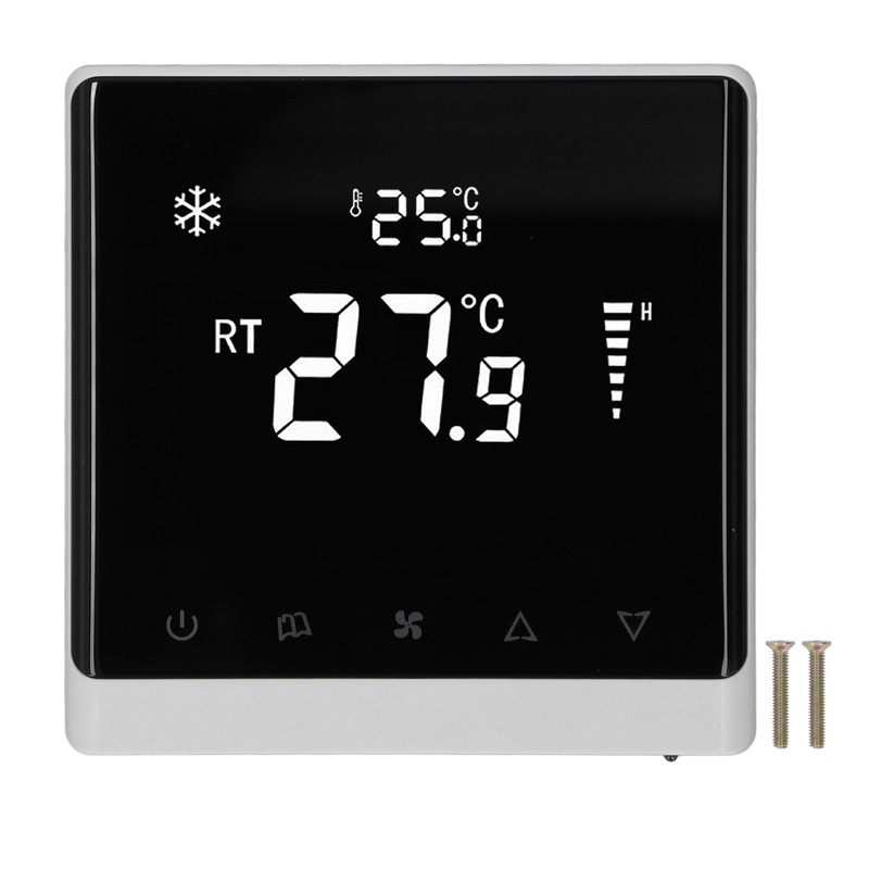 Air Conditioning Fan Thermostat Home Touchscreen Thermostat Panel Temperature Controller