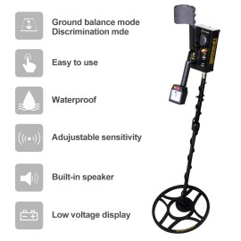 all-sun Pro Metal Detector Waterproof Underground Treasure Gold Silver Hunter High Sens