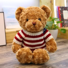 Plush Animal, Animal, Cute, Fluffy, Teddy Bear, Small, Zoo, Interior Collection, Christmas, Style 8, Present, 15.7 inches (40 cm), Birthday, Teddy Bear, Body Pillow, Valentine's Day, Gift, Stuffed