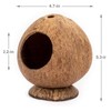 Hamster Hideout Wooden House Coconut Hut Hamster House Bed for