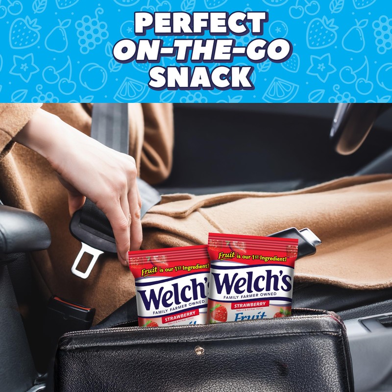 Welchs Strawberry Fruit Snacks, 5-Ounce (Pack of 12)
