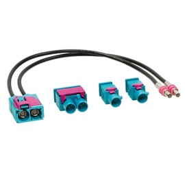 ACV 1524-25 Antenna Adaptor Set Double Fakra (w) > 1x Double / 2x Single Multi-Coloured