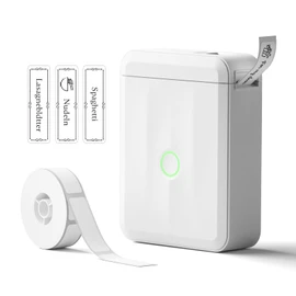 NIIMBOT NIIMBOT Etikettendrucker, Bluetooth D110 Upgrade Selbstklebendes Etikettiergerät, Tragbarer Beschriftungsgerät Thermoetikettierer Aufkleber Druckbreite 15mm Kompatibel mit iOS Android Für Zuhause Büro