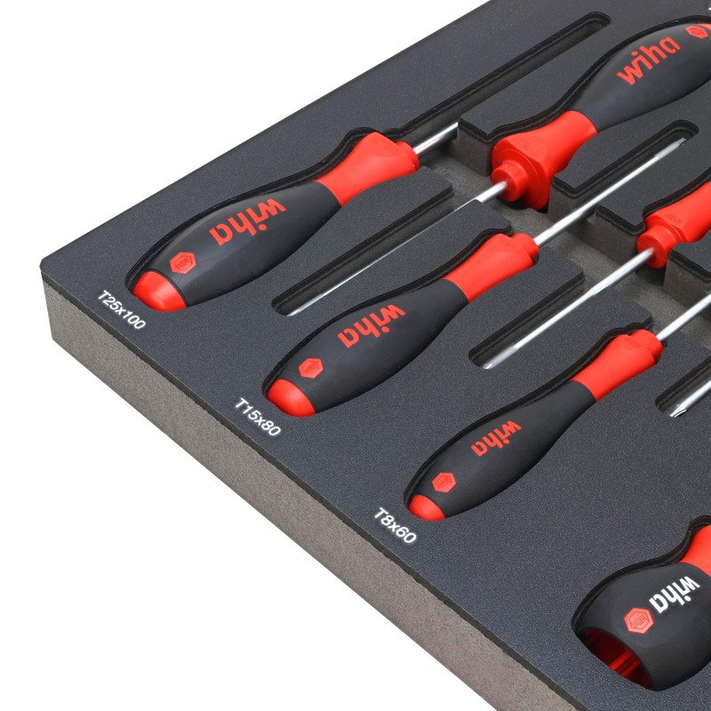 Wiha 91851 45 Piece Knife Maintenance Magnetic Workstation Tray Set