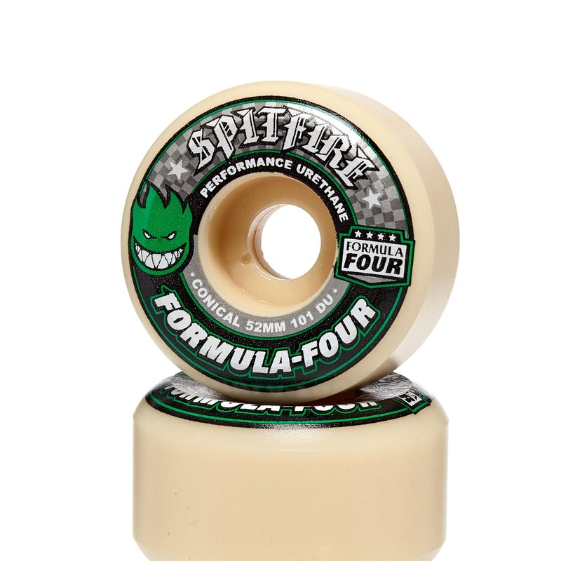 Spitfire Formula Four 101D Wheels ConicalGreen 52mm