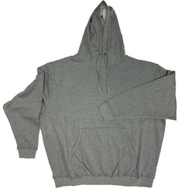 Big and Tall Hoodie Beefy Hooded Sweatshirts in 4 Colors to Size 8X Tall and 10X Big, Heather Grey 7/8XLT