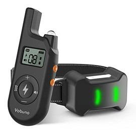 Yobuno Dog Training Collar Waterproof Rechargeable Dog Shock Collar with Remote, Beep Vibration and Shock 3 Training Modes, Light and Keypad Lock Mode, Up to 1000Ft Remote Range