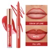 6pcs Matte Lip Liner Mit 6 St. Pflegendem Lippenöl Lipgloss