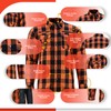 Daniel Smart Men's Motorcycle Shirt Plaid Biker Flannel Jacket Removable