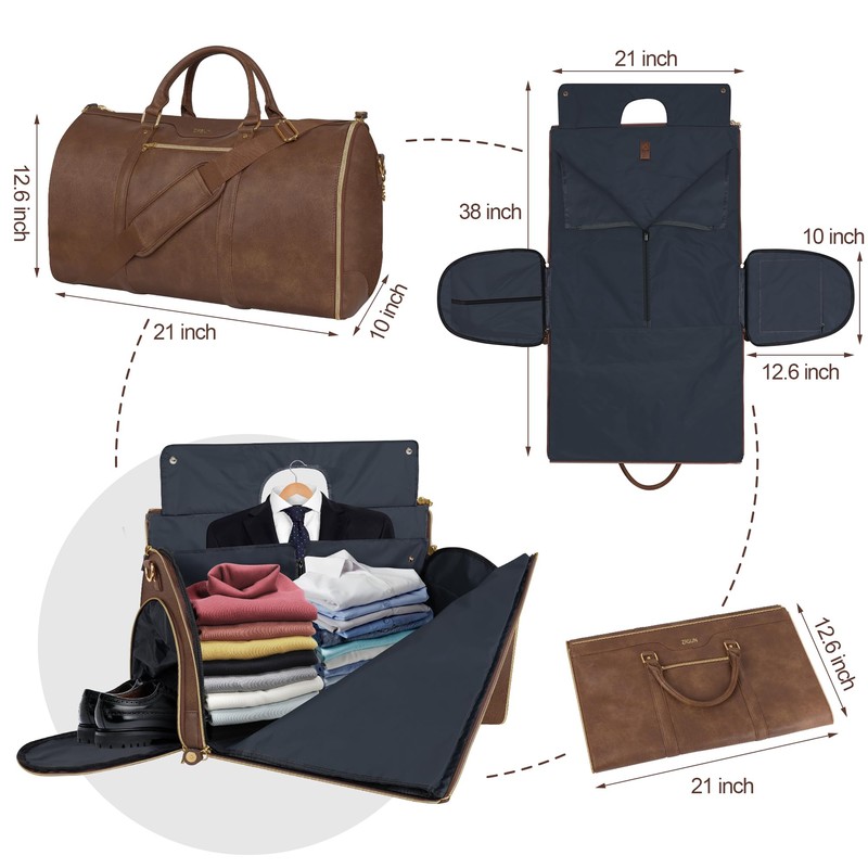 Garment Bag for Travel, Carry On Garment bag, Convertible Duffel
