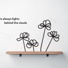 ROOMplus Wall Sticker Blossom Blossom Flower Transfer Plant Monotone Scandinavia