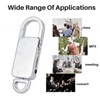Voice Recorder HD Noise Reduction HiFi MP3 Player Keychain Voice